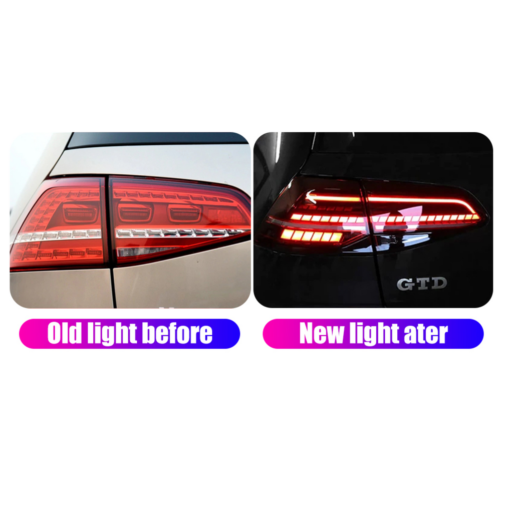 Feux Arrière LED pour Volkswagen Golf 7 / 7.5 (2013-2020) – Ensemble FACELIFT Homologués E-Mark