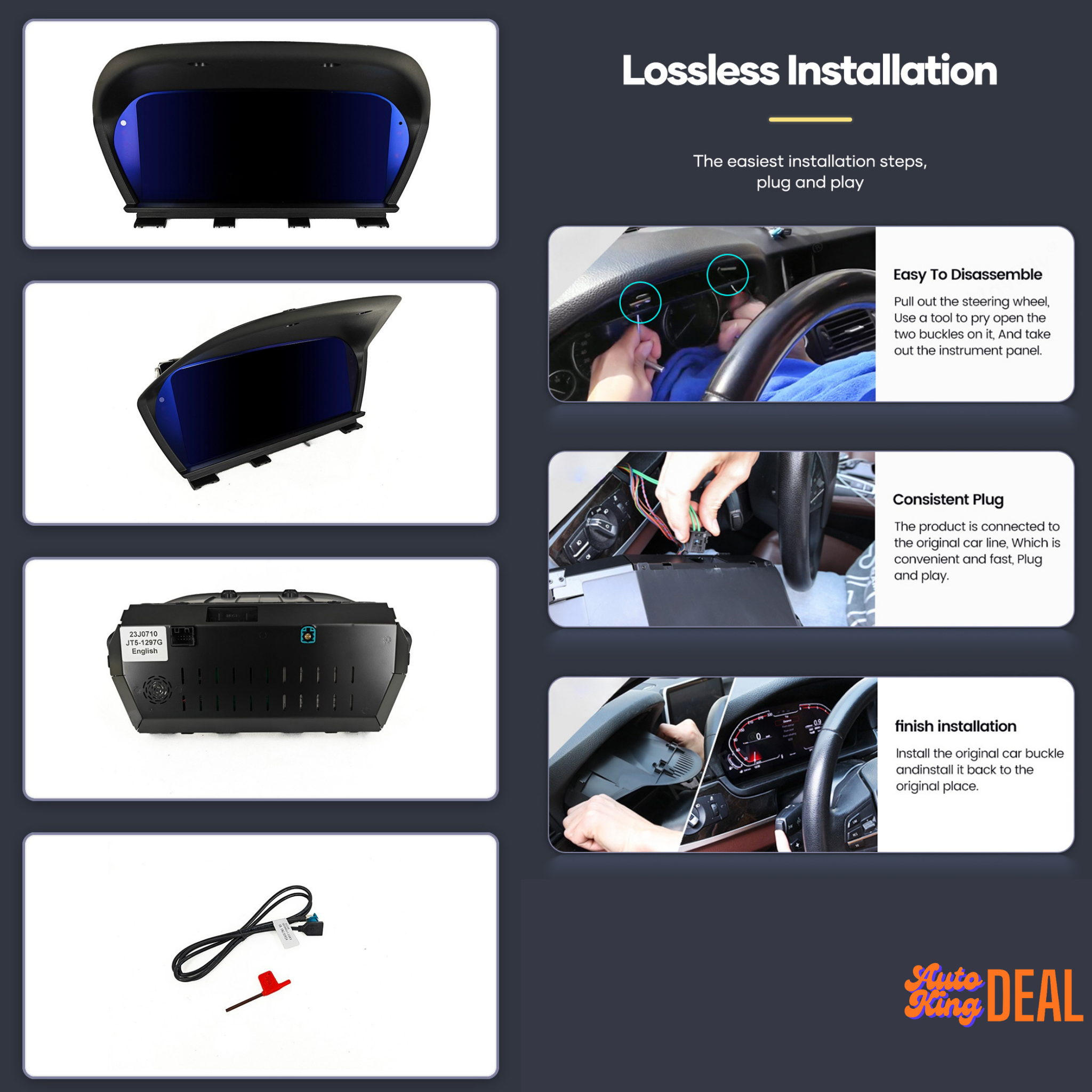 Tableau de Bord Numérique pour BMW X1 (2016-2020) – Version Nouvelle Génération Plug & Play (Copie) (Copie)