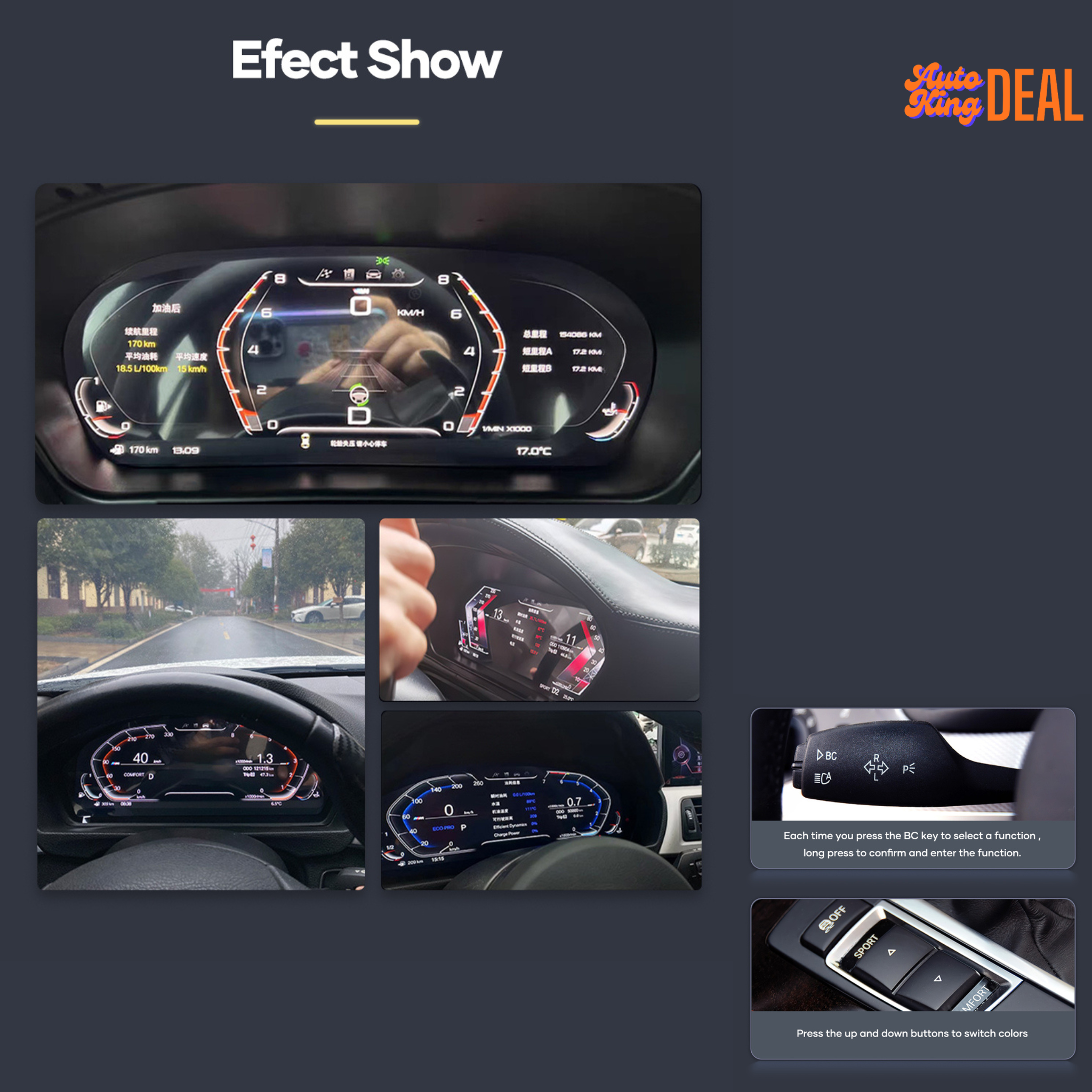 Tableau de Bord Numérique pour BMW Série 1 (2013–2019) – Version Nouvelle Génération Plug & Play