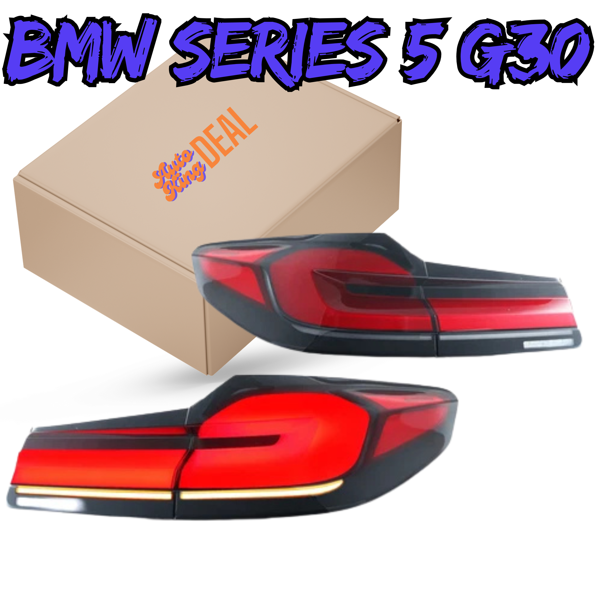 Ensemble de Feux Arrière LED BMW Série 5 G30 F90 M5 Facelift (2017-2020) – Plug & Play, Clignotants Dynamiques, Style OEM